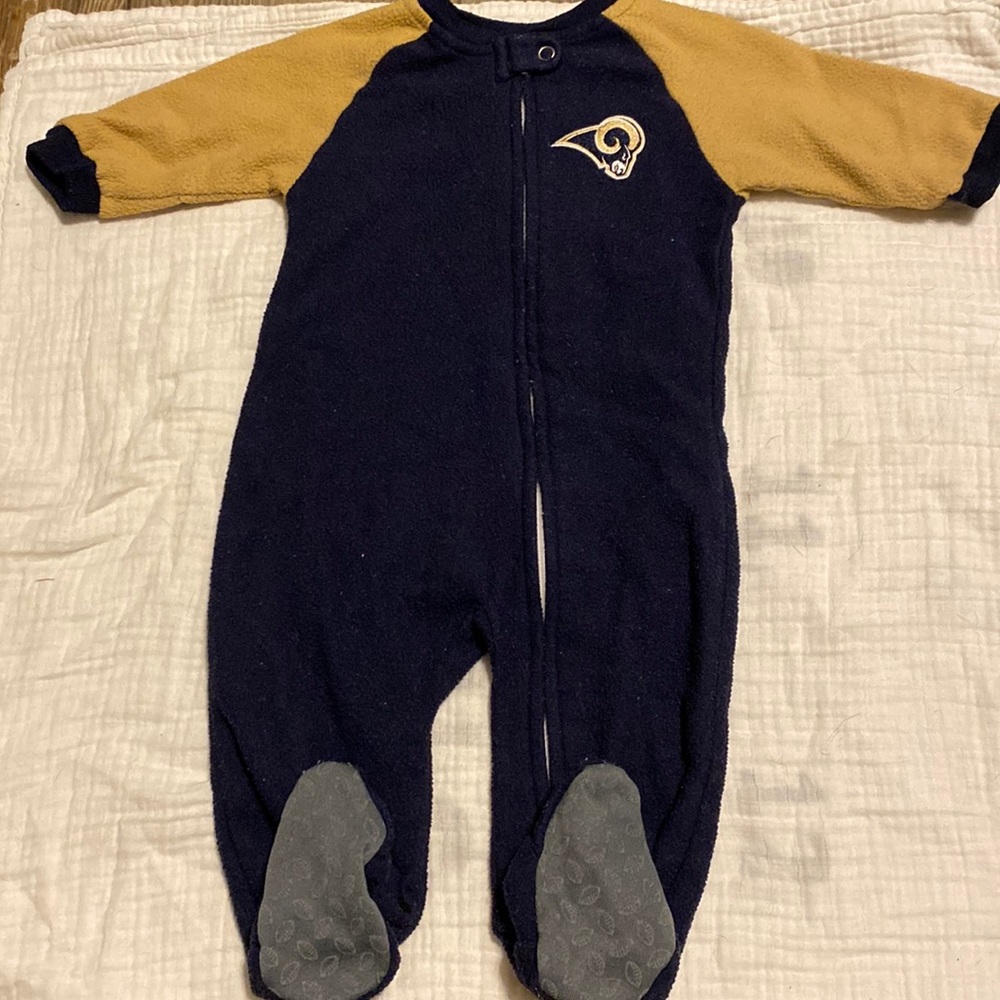 0-3 Month Footed Onesie